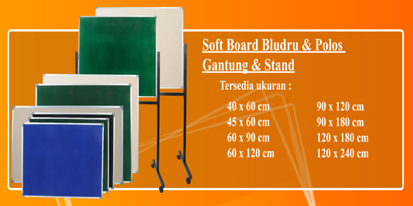 jual papan softboard termurah
