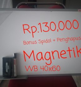 Papan Tulis Whiteboard hanako 40x60