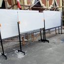 jual papan tulis whiteboard standing magnetic hanako 120x240