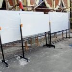 jual papan tulis whiteboard standing magnetic hanako 120x240