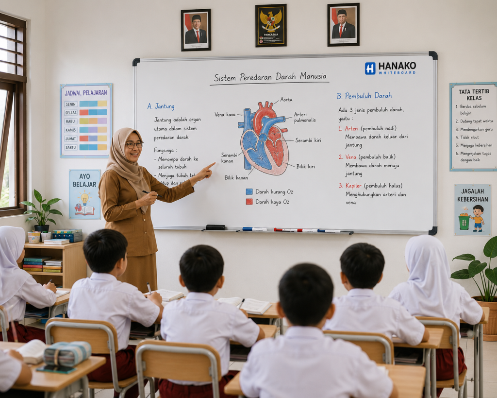 papan tulis whiteboard sekolah