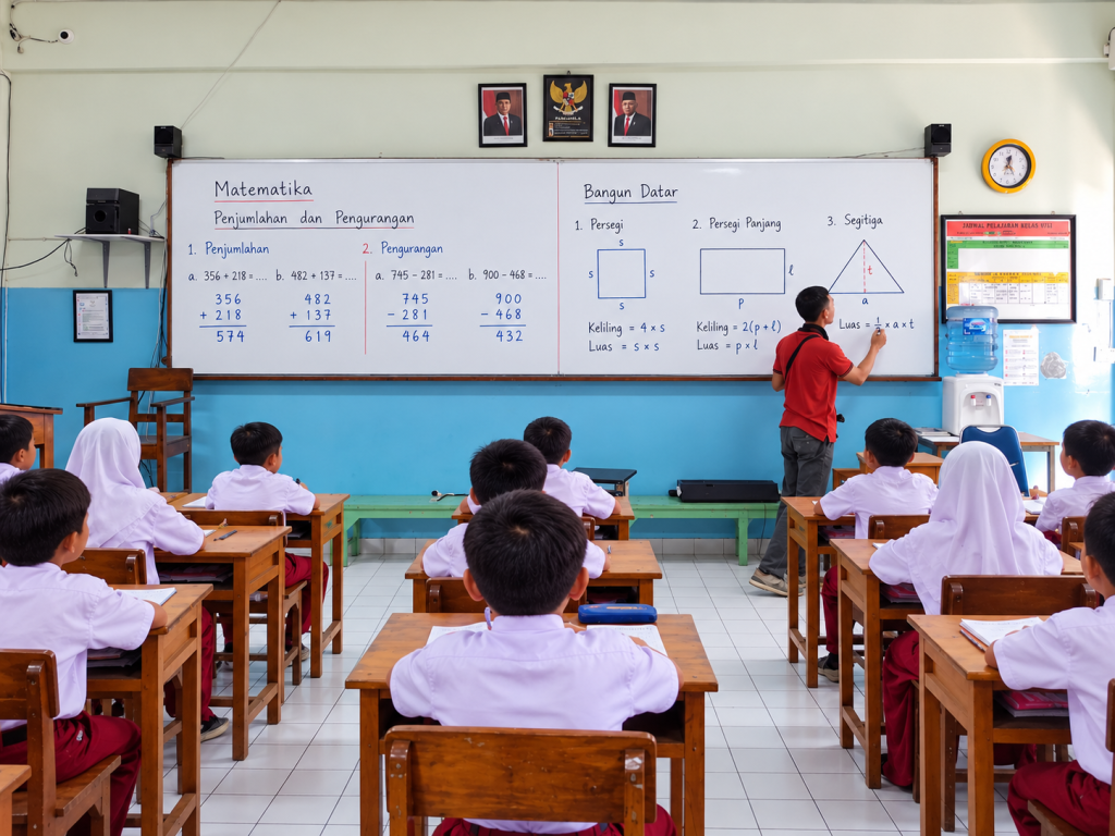 Papan tulis Whiteboard sekolah dasar sd